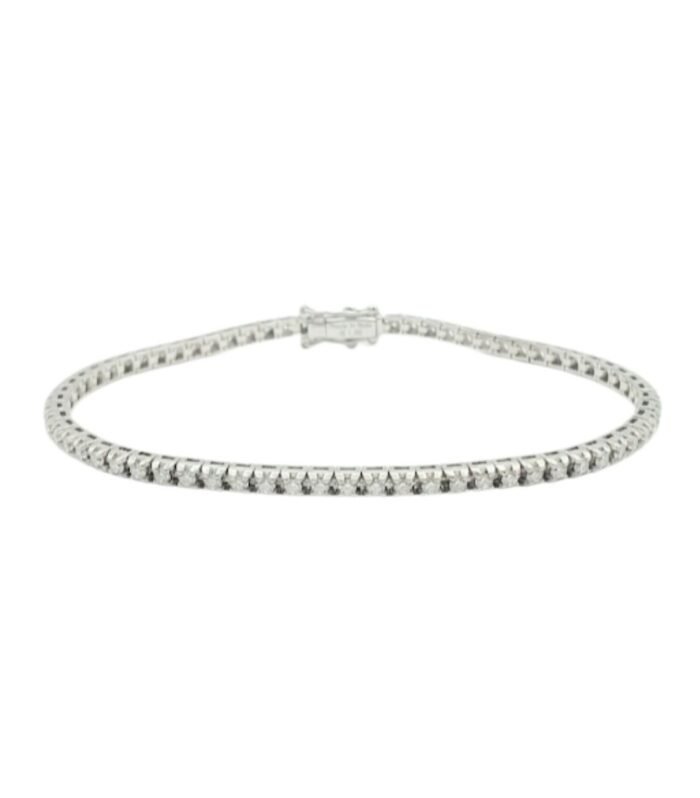 Bracciale tennis con diamanti taglio brillante Davite&Delucchi