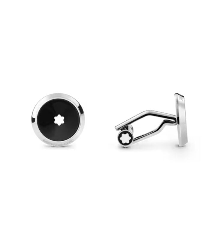 Gemelli Montblanc Star con Inserti in Acciaio