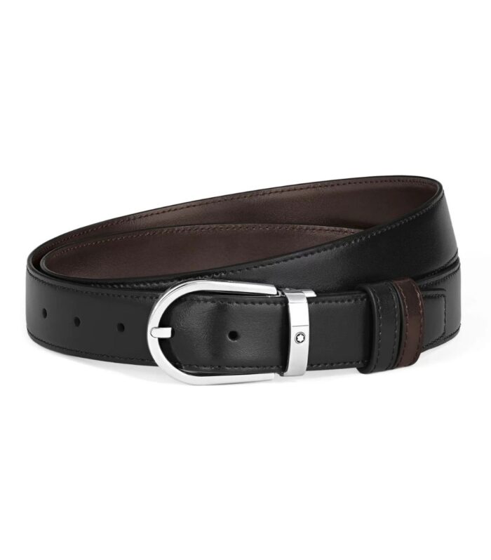 Cintura Montblanc Pelle Meisterstück Nero/Ebano